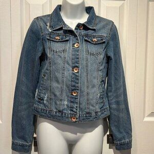 Ci Sono Slightly Distressed Jean Jacket Size Small